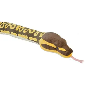 Wild Republic peluche python royal junior 137 cm en peluche marron