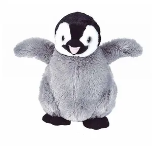 Wild Republic Cuddlekins pingouin câlin 30 cm peluche peluche grise pas cher