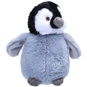 Wild Republic Ecokins Mini Poussin de Manchot Empereur, Animal en Peluche 20 cm, Jouets Écologiques, Cadeaux pour Bébés, Fabrication Artisanale Utilisant 7 Bouteilles d’Eau Recyclées pas cher