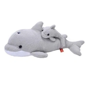 Wild Republic peluche Dauphin 30 cm junior gris 2 pièces pas cher