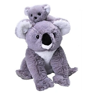 Wild Republic peluche Koala 30 cm en peluche grise 2 pièces pas cher