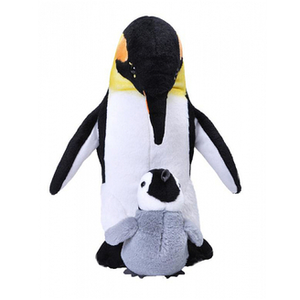 Wild Republic peluche Pingouin 30 cm en peluche noir/blanc 2 pièces pas cher