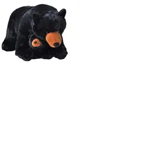 Wild Republic peluche Ours 76 cm junior en peluche noire 2 pièces