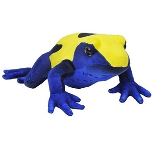 Wild Republic grenouille en peluche junior 38 cm en peluche bleu/jaune/noir pas cher