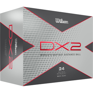 Wilson Balles de golf souples DX2 - Lot de 24, blancVendu parall4golf