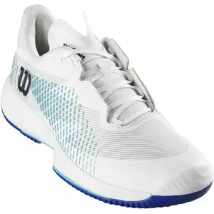 Wilson Homme KAOS Swift 1.5 Sneaker, White/Blue Atoll/Lapis Blue, 42 2/3 EU pas cher