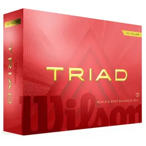 Comparateur de prix : Balle de golf d'entraînement Wilson Triad (x12) Jaune TU WG2009002+