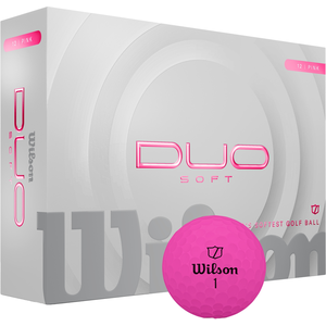 Balles de golf Wilson Duo Soft (x12) Rose TU WG2009108+Vendu parespace-golf