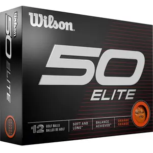 Comparateur de prix : Wilson Balles de golf Fifty Elite 23 - Lot de 12, orange