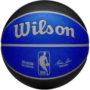 Wilson Nba Team City Edition Dallas Mavericks Out Ball bleu T7 pas cher