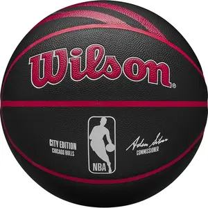 Comparateur de prix : Wilson NBA Team City Collector Chicago Bulls In/Out Ball noir T7
