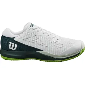 Wilson Homme Rush Pro Ace Tennis Shoe, White/Ponderosa Pine/Jasmine Green, 45 1/3 EU pas cher
