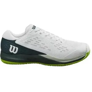 Wilson Homme Rush Pro Ace Tennis Shoe, White/Ponderosa Pine/Jasmine Green, 47 1/3 EU pas cher