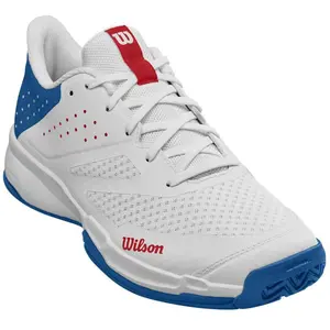 Wilson Homme KAOS Stroke 2.0 Tennis Shoe, White/Deja Vu Blue Red, 49 1/3 EU pas cher
