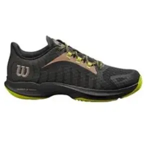 Wilson Homme Hurakn Pro Tennis Shoe, Black/Lime Green/Falcon, 42 EU pas cher