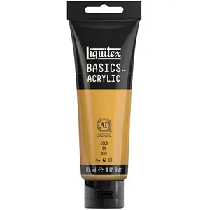 Liquitex Peinture acrylique Basics 118 ml 051 Or iridescentVendu parscrapmalin