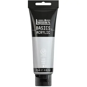 Liquitex Peinture acrylique Basics 118 ml 052 Argent iridescentVendu parscrapmalin