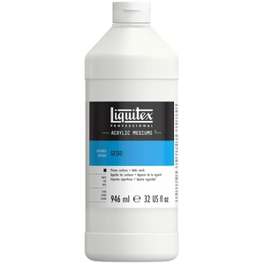 Liquitex Additif - Gesso Blanc Flacon 946ml pas cher