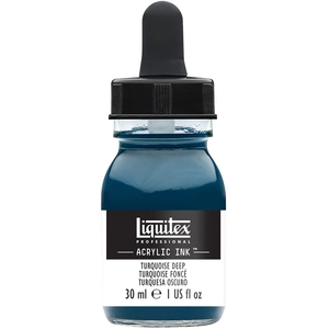 Comparateur de prix : Encre acrylique turquoise fonce 30ml Ink Liquitex