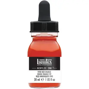 Comparateur de prix : Liquitex Encre acrylique rouge orange vif 30ml Ink Liqui 