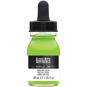 Comparateur de prix : Encre acrylique vert vif citron 30ml Ink Liquitex