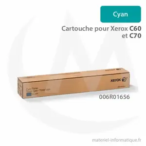 Cartouche de toner cyan - originale - pour la gamme Xerox C60 et C70 pas cher