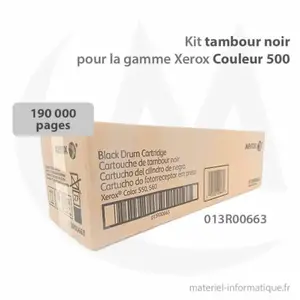 Comparateur de prix : Kit tambour noir - original - pour la gamme Xerox Couleur 500