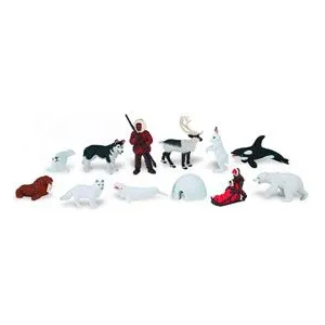 Plastoy Jouet - SAFARI - Tubo Arctique - Figurines réalistes - Pour enfants de 3 ans et plus