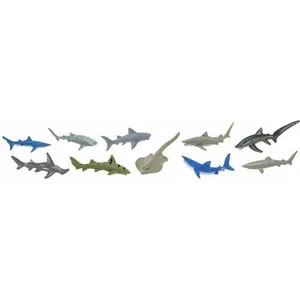 Plastoy Requins - Tube de 10 figurines