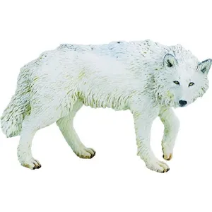Comparateur de prix : Safari animaux sauvages Loup blanc junior 9,3 cm blanc