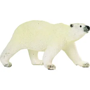 Plastoy Figurine Ours Polaire - SAFARI - Femelle - 12x6cm - Pour Enfants de 3 à 9 ans