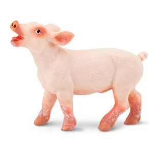 Safari porcelet junior 5 cm caoutchouc rose
