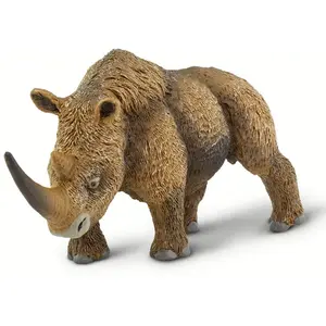 Safari Ltd Figurine Dinosaure Rhinocéros laineux 17cm | Non Toxique et sans BPA | Convient aux Enfants de 3 Ans et Plus