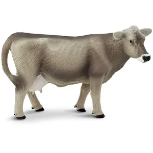 Figurine - SAFARI - Safari Vache suisse - Gris - Pour Enfant - Intérieur