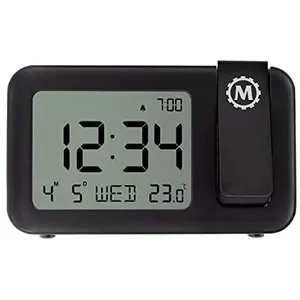Comparateur de prix : Marathon Las Vegas - horloge réveil à projection avec grand écran et rétro-éclairage   affichage température intérieure
