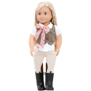 Buki Poupée classique Leah - OUR GENERATION - tenue de cavalière - 46cm - multicolore pas cher