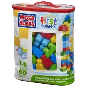 Comparateur de prix : Mattel Sac Medium Classique Blocs De Construction Megabloks 60 Pièces