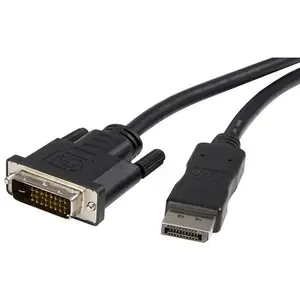 Comparateur de prix : StarTech.com Adaptateur DisplayPort vers DVI StARTECH DP2DVIMM6 (1,8 m) Noir 1,8 m