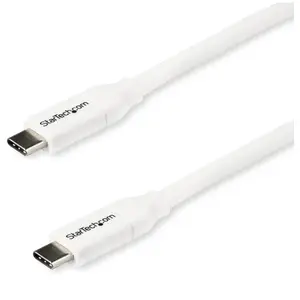 Comparateur de prix : StarTech.com Câble USB-C vers USB-C STARTECH - 2m - Power Delivery 5A - Blanc