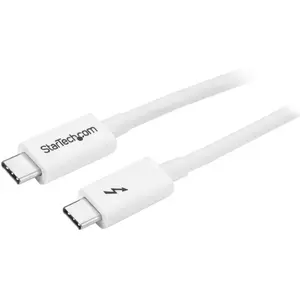 Comparateur de prix : StarTech.com Startech Câble Thunderbolt 3 TBLT3MM1MW 1 m Blanc TU