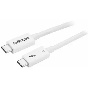 Comparateur de prix : StarTech.com Startech TBLT34MM50CW Cable Thunderbolt 3 USB-C Macho/Macho 50cm Blanco