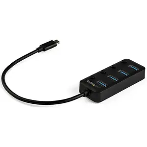 Comparateur de prix : StarTech.com Startech Hub Usb C/a 4 Port Individual On/off Switches