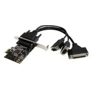 Startech Carte D´extension Pcie 2 Ports Série 1 Parallèle Rs232 Pci-e pas cher