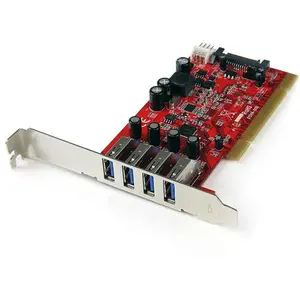 Comparateur de prix : StarTech.com Startech Carte Pci Usb 3.0 4 Ports Avec Alimentation Sata