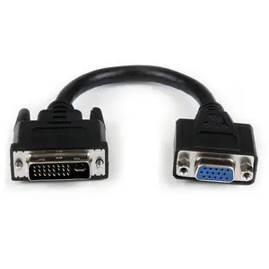 Comparateur de prix : StarTech.com Startech Câble DVI-I vers VGA DVIVGAMF8IN Noir 0,2 m TU