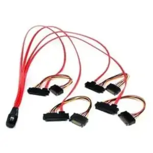 Comparateur de prix : StarTech.com Câble Mini SAS - STARTECH - SFF-8087 vers 4 SFF-8482 - 50 cm - SAS 6Gbit/s - Rouge