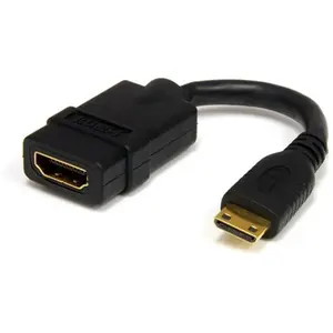Comparateur de prix : StarTech.com Câble mini HDMI / HDMI (M/F) Haute vitesse - 12 cm