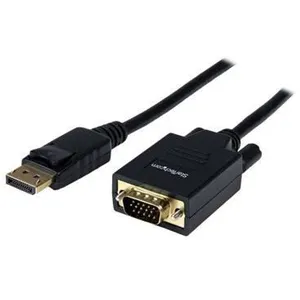 StarTech.com Câble adaptateur DP à VGA - STARTECH - 1,8 m - Résolution 1920 x 1200 - Mâle/Mâle - Noir