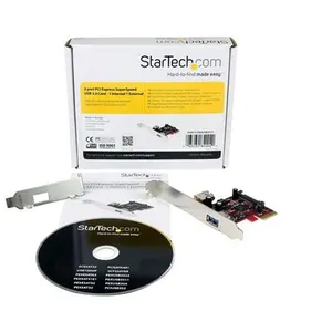 StarTech.com Carte Contrôleur PCI Express vers 2 Ports USB 3.0 avec Su... pas cher