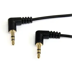 Comparateur de prix : STARTECH Câble audio stéréo Slim 3,5 mm à angle droit de 90 cm - M/M -...